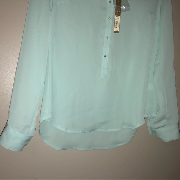 LC Lauren Conrad Mint Green Hi-Low Top•Small•NWT - Picture 4 of 8